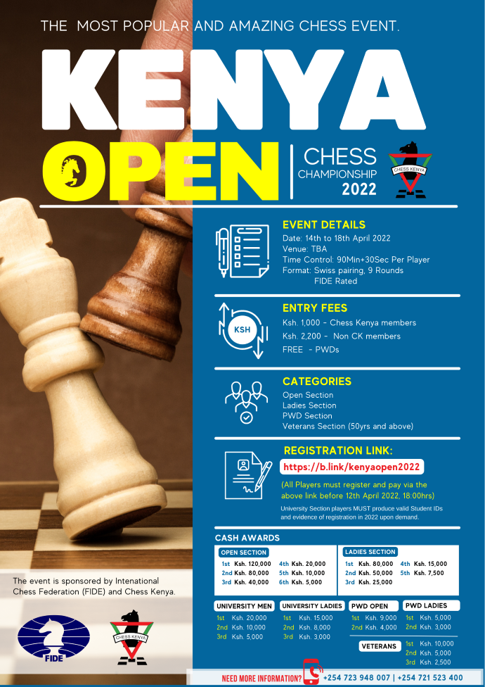 Kenya Open Chess Championship 2022 Prox Chess House